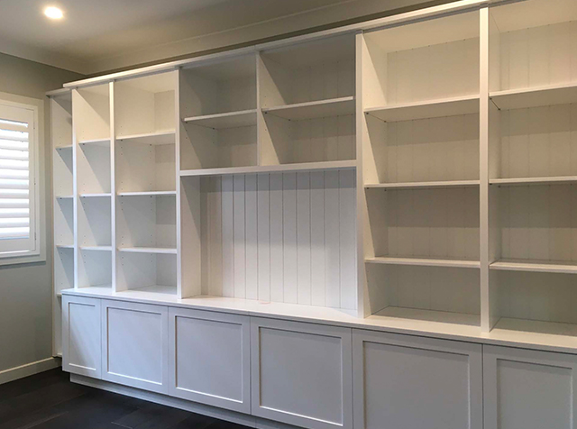 Built-in Timber Bookcase