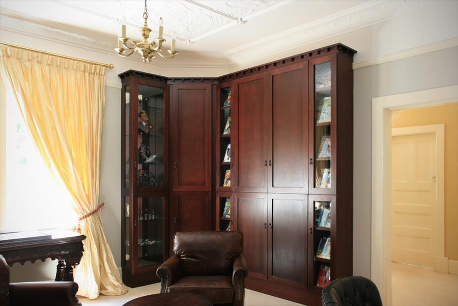 Stained Oak Display Units