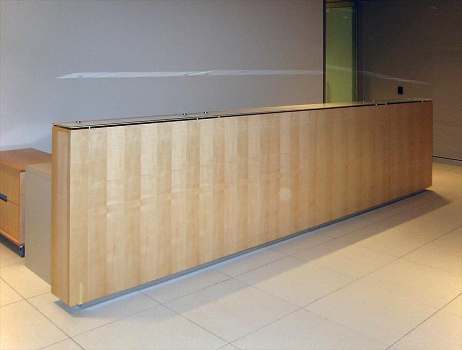 Fiddle Back Maple Reception Desk