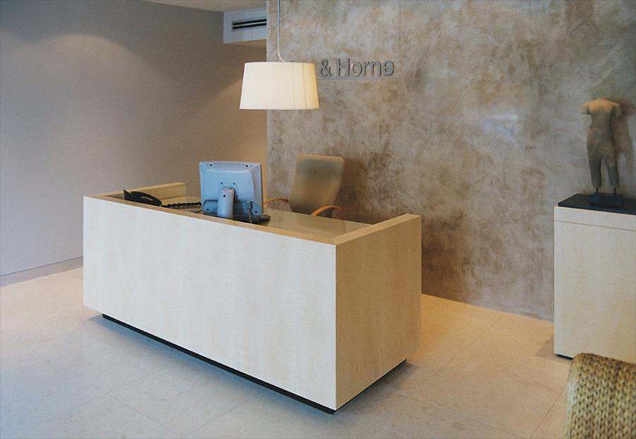 Birds Eye Veneer Reception Desk